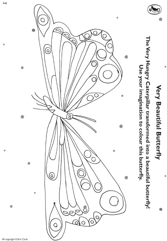 The Very Hungry Caterpillar Colouring Pictures - Hannah Thoma's