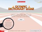 Olympic dictionary game