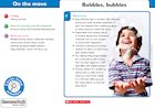 On the move circle time cards