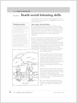 Teach social listening skills