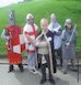 Boys dressed as knights