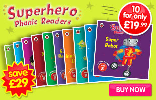 Superhero Phonic Readers - 10 books for only £19.99!