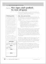 Use signs and symbols to save airspace