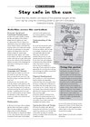 Stay safe in the sun – activities