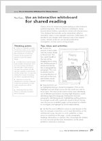 Use an Interactive Whiteboard for shared reading