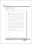 Playing the game