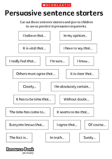 Examples of good topic sentences for essays