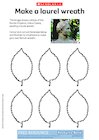 Make a laurel wreath