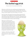The boiled egg trick