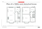 Plan of a 1950s semi-detached house Plan of a 1950s semi-detached house