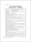 Ten minute detailed observation