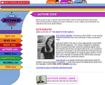 Screen grab of Authors' Zone pages