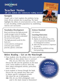 Caught with a Catch: Teacher's notes and 3 fact files