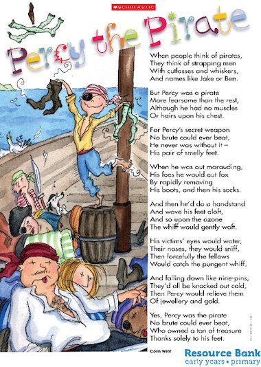 ‘Percy the Pirate’ poem – FREE Primary KS2 teaching resource - Scholastic