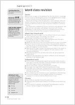 Word class revision