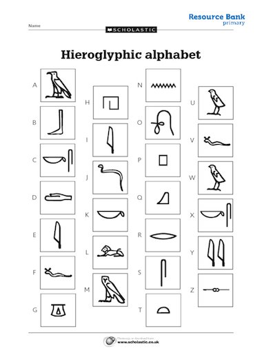 Egypt Worksheets