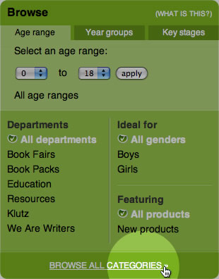 Selecting 'Browse all