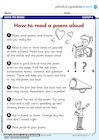 How to read a poem aloud