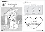 Timesaver Clifford Songs and Chants Sample Page - I love Clifford