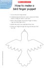 How to make a bird finger puppet How to make a bird finger puppet