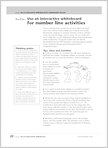 Use an Interactive Whiteboard for number line activities