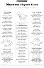 Dinosaur rhyme time