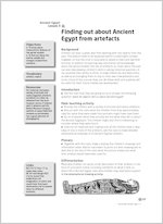 Finding out about Ancient Egypt from artefacts