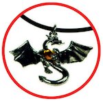 Dragon gem necklace