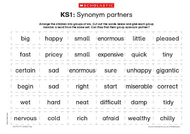 Free synonyms games for kids