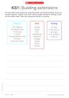 Building extensions – sentences