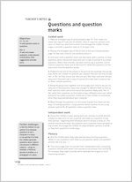 Questions and question marks
