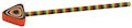 Stripy pencil with topper
