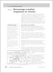 Encourage creative responses to stories