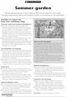Summer garden – activities
