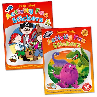 Activity Fun Stickers: Pirates and Dinosaurs