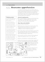 Overcome apprehension