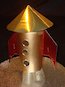 Starship model on launch pad