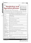 Vocabulary and figurative phrases