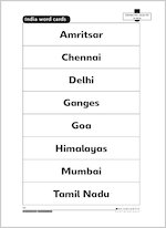 India word cards