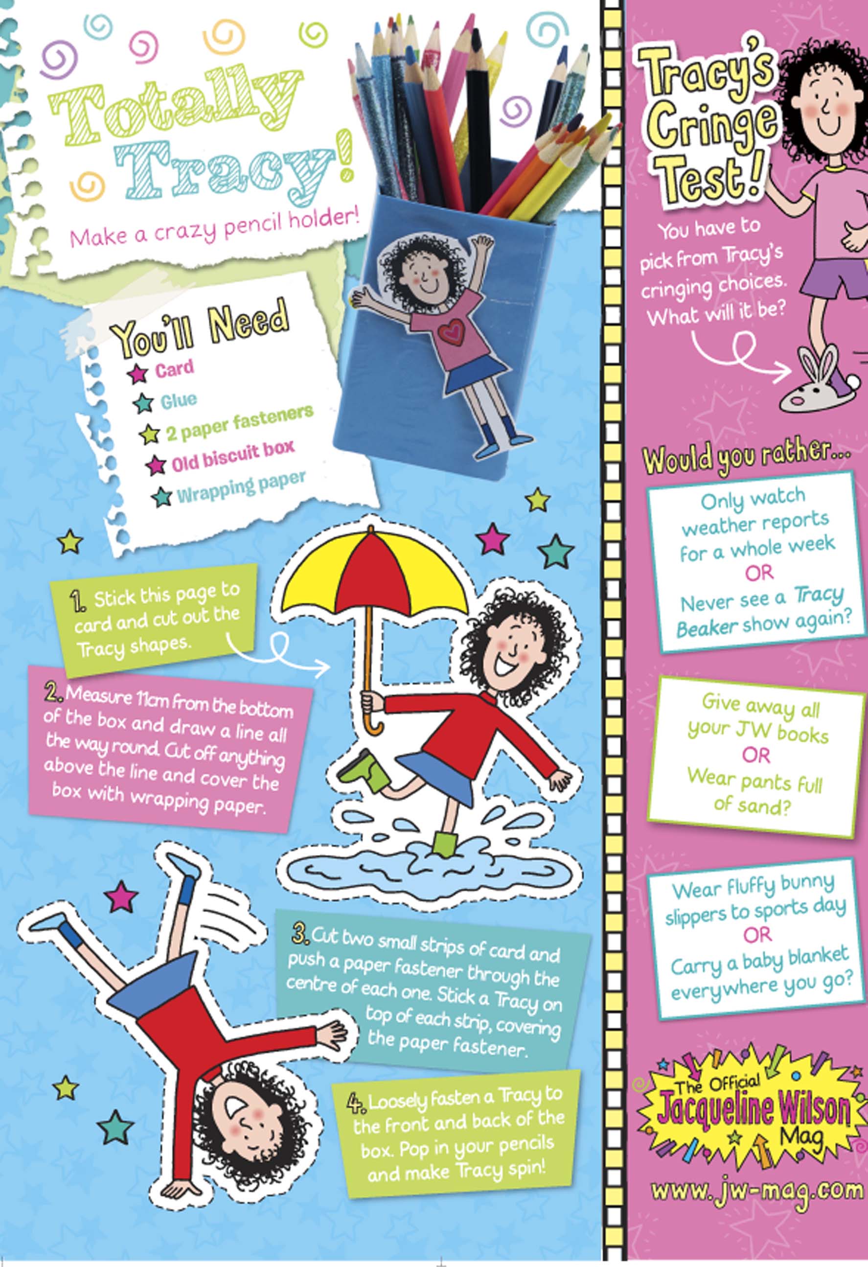 Tracy beaker write a story game image