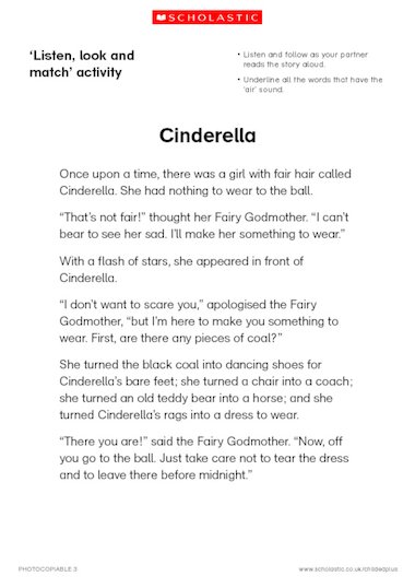 Cinderella Activities