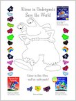 Aliens in Underpants Save the World Colouring Activity