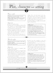 Plot, character and setting