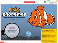 Fishy Phonemes, interactive literacy resource