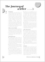 The journey of a letter