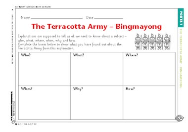The Terracotta Army – FREE Primary KS2 teaching resource - Scholastic