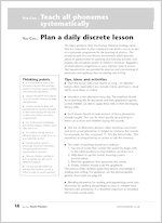 Plan a daily discrete lesson