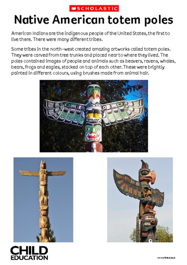 Native American totem poles – Primary KS2 teaching resource - Scholastic