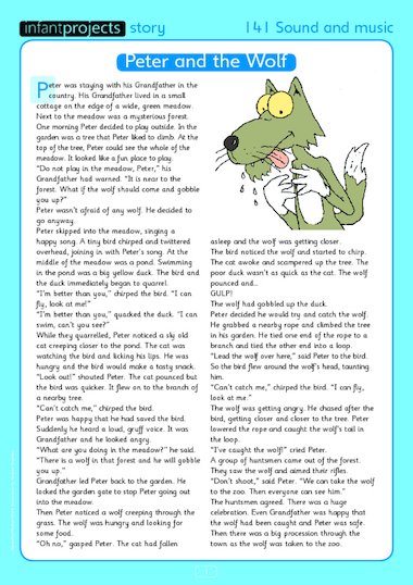 Peter and the Wolf story – Primary KS1 teaching resource - Scholastic
