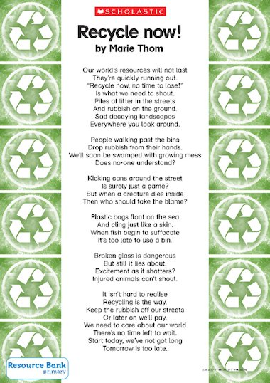 Recycling Poems 9